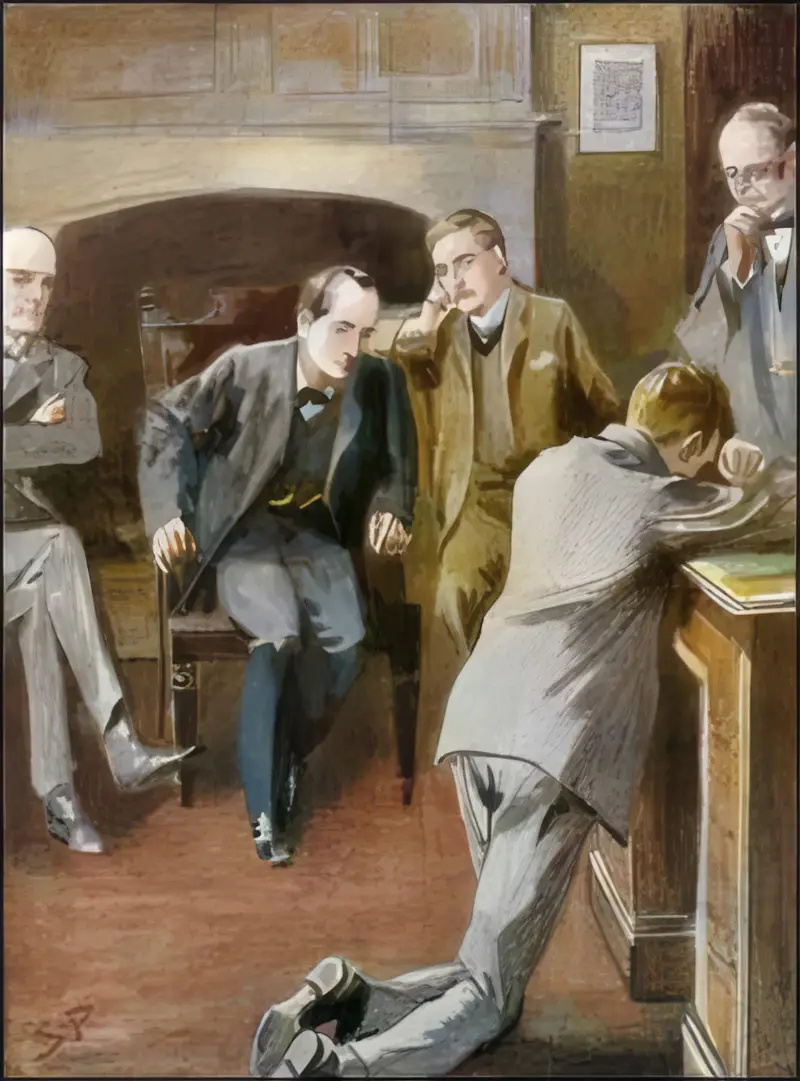 “COME, COME,” SAID HOLMES, KINDLY, “IT IS HUMAN TO ERR.”