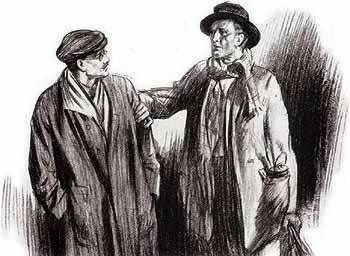 "Hush, on your life!" cried the miner